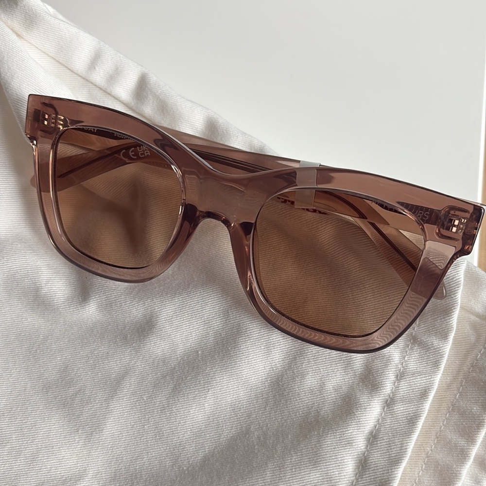 📌 NWT Quay Australia After Hours Crystal Doe Tan Color Sunglasses w/ Black Case - Picture 4 of 9